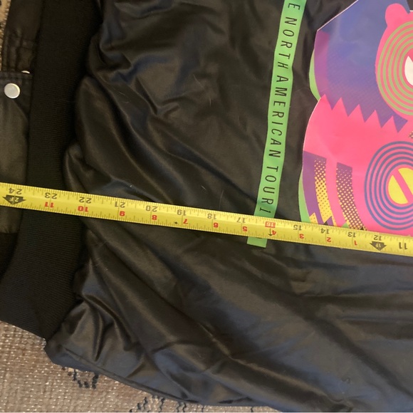 NWT Vtg 80’s 1989 Rolling Stones Steel Wheels Tour Quilted Bomber jacket! RARE - Picture 7 of 14